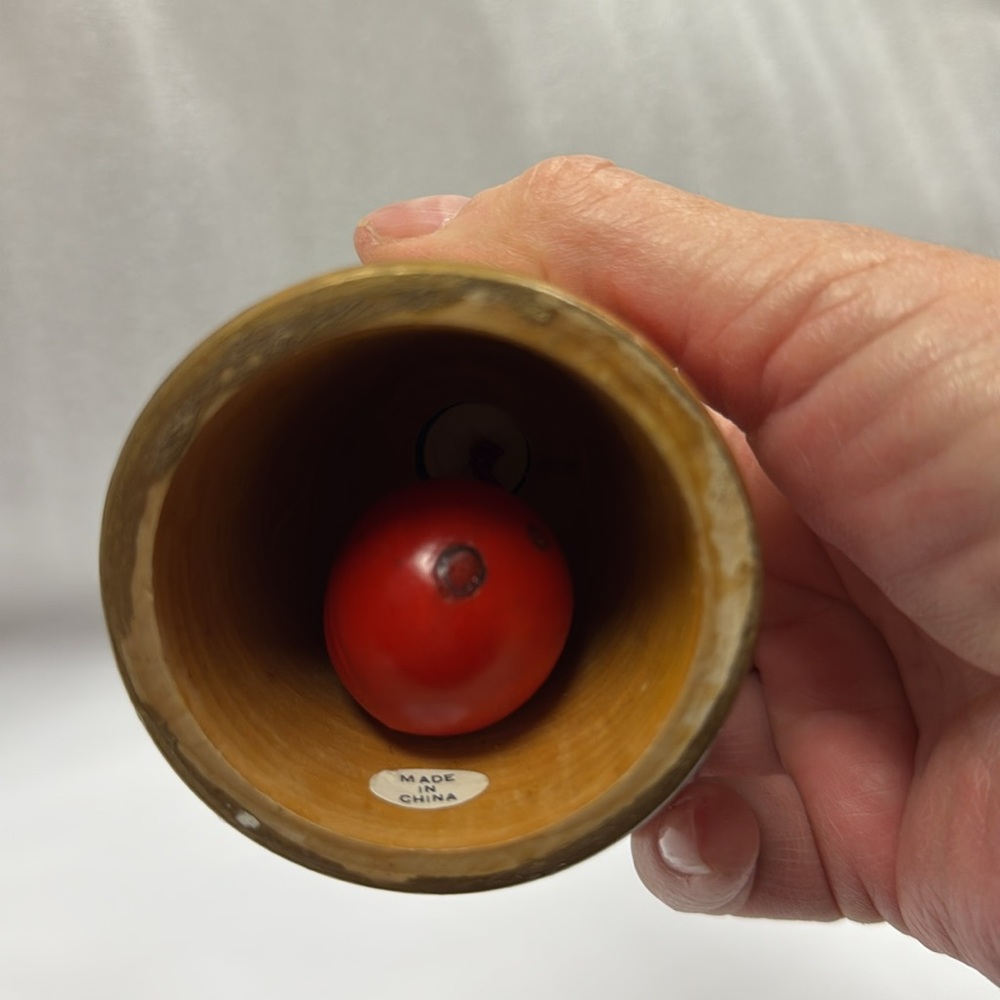 Vintage Wooden Santa bell - Picture 4 of 4